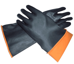 Double Color Industrial Latex Gloves
